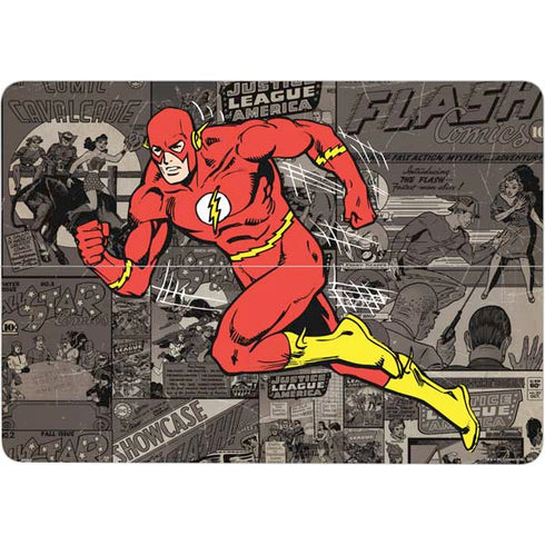 DC Comics The Flash Vintage Action pose pattern Surface Laptop Studio Skin